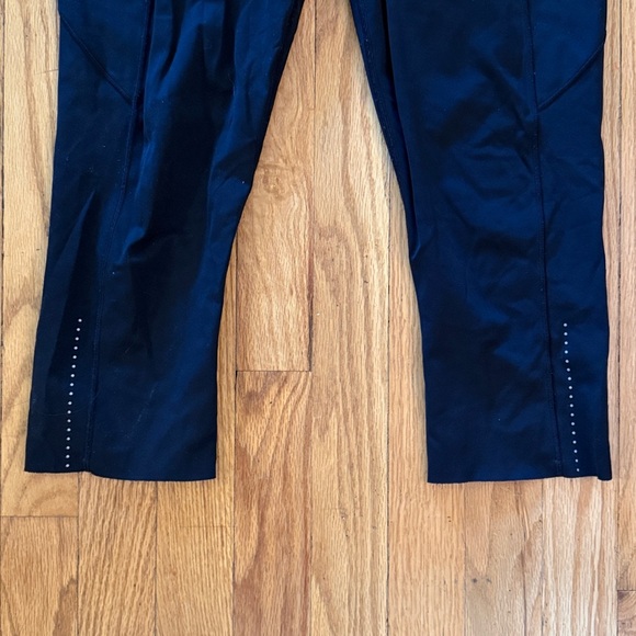 Lululemon sz 8 Fast & Free Crop II Nulux 19" Black High-Waisted Leggings - Picture 3 of 14